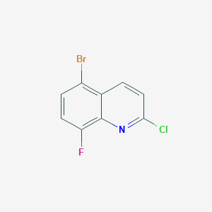 molecular formula C9H4BrClFN B1442442 5-Bromo-2-chloro-8-fluoroquinoline CAS No. 1215767-73-9