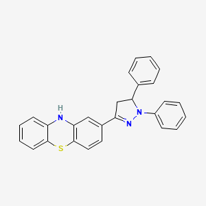 2-(1,5-Diphenyl-4,5-dihydro-1H-pyrazol-3-YL)-10H-phenothiazine