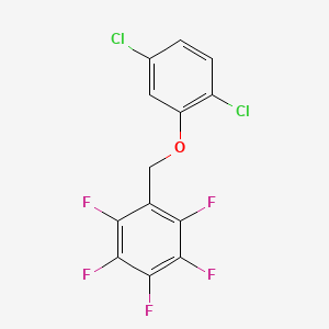 1-((2,5-Dichlorophenoxy)methyl)-2,3,4,5,6-pentafluorobenzene