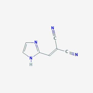 molecular formula C7H4N4 B14424457 2-(1H-imidazol-2-ylmethylidene)propanedinitrile CAS No. 82308-51-8