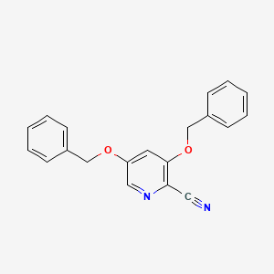 molecular formula C20H16N2O2 B1442449 3,5-Bis(benzyloxy)picolinonitrile CAS No. 1000025-92-2
