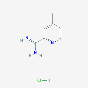 molecular formula C7H10ClN3 B1442452 4-Methylpicolinimidamide hydrochloride CAS No. 1179360-90-7