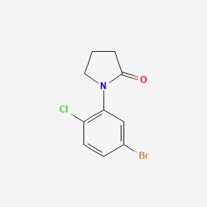 molecular formula C10H9BrClNO B1442457 1-(5-Bromo-2-chlorophenyl)pyrrolidin-2-one CAS No. 1315368-58-1