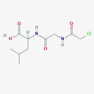 2-[[2-[(2-Chloroacetyl)amino]acetyl]amino]-4-methylpentanoic acid