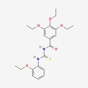 3,4,5-Triethoxy-N-[(2-ethoxyphenyl)carbamothioyl]benzamide