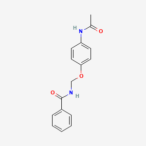 N-[(4-Acetamidophenoxy)methyl]benzamide