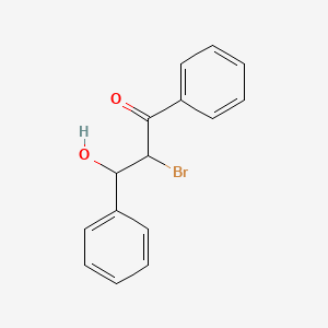 2-Bromo-3-hydroxy-1,3-diphenylpropan-1-one