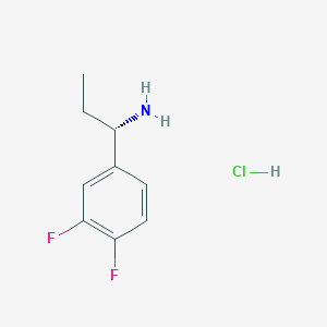 molecular formula C9H12ClF2N B1442464 (S)-1-(3,4-Difluorophenyl)propan-1-amine hydrochloride CAS No. 847448-46-8