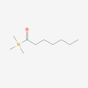 molecular formula C10H22OSi B14424659 1-(Trimethylsilyl)heptan-1-one CAS No. 82903-03-5