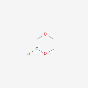 molecular formula C4H5LiO2 B14424711 Lithium 5,6-dihydro-1,4-dioxin-2-ide CAS No. 83726-22-1