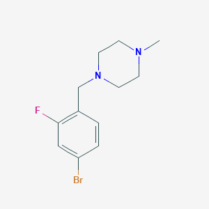 molecular formula C12H16BrFN2 B1442476 1-(4-溴-2-氟苄基)-4-甲基哌嗪 CAS No. 1249727-85-2