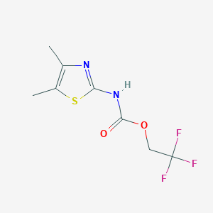 B1442485 2,2,2-trifluoroethyl N-(dimethyl-1,3-thiazol-2-yl)carbamate CAS No. 1306606-07-4