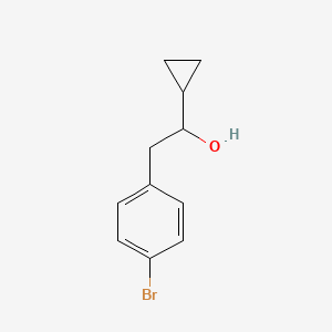 molecular formula C11H13BrO B1442494 2-(4-溴苯基)-1-环丙基乙醇 CAS No. 1183977-64-1