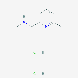 molecular formula C8H14Cl2N2 B1442499 Methyl[(6-methylpyridin-2-yl)methyl]amine dihydrochloride CAS No. 128739-14-0