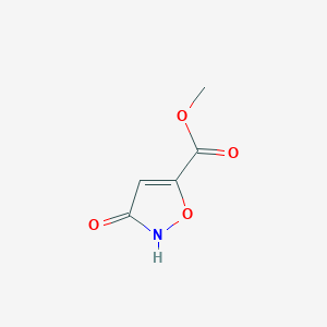 molecular formula C5H5NO4 B014425 Methyl 3-hydroxyisoxazole-5-carboxylate CAS No. 10068-07-2