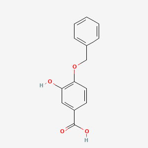 molecular formula C14H12O4 B1442503 4-(苄氧基)-3-羟基苯甲酸 CAS No. 38853-28-0