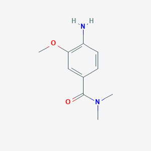 molecular formula C10H14N2O2 B1442506 4-氨基-3-甲氧基-N,N-二甲基苯甲酰胺 CAS No. 1061358-40-4