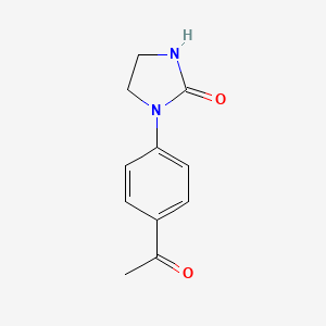 molecular formula C11H12N2O2 B1442509 1-(4-乙酰基苯基)咪唑烷-2-酮 CAS No. 40264-19-5