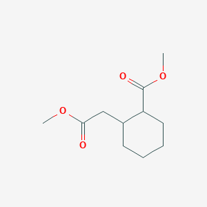 molecular formula C11H18O4 B1442510 (2-Methoxycarbonyl-cyclohexyl)-acetic acid methyl ester CAS No. 72903-24-3