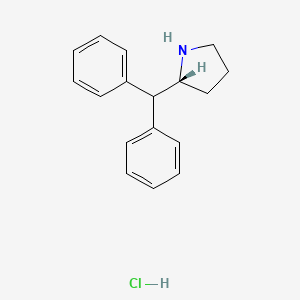 molecular formula C17H20ClN B1442511 (R)-2-二苯甲基吡咯烷盐酸盐 CAS No. 23627-61-4