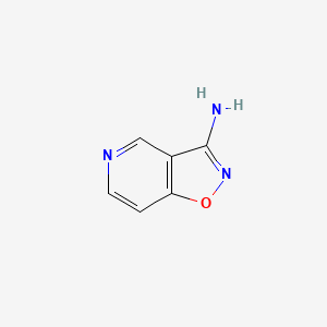 molecular formula C6H5N3O B1442517 Isoxazolo[4,5-c]pyridin-3-amine CAS No. 1229383-25-8