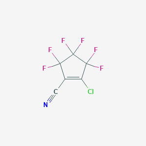 2-Chloro-3,3,4,4,5,5-hexafluorocyclopent-1-ene-1-carbonitrile