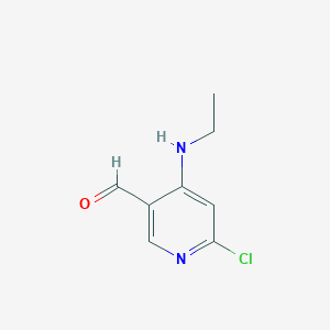 molecular formula C8H9ClN2O B1442524 6-Chloro-4-(ethylamino)nicotinaldehyde CAS No. 959163-01-0