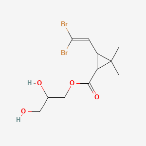 2,3-Dihydroxypropyl 3-(2,2-dibromoethenyl)-2,2-dimethylcyclopropane-1-carboxylate