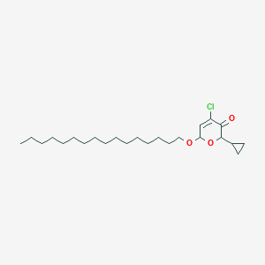 4-Chloro-2-cyclopropyl-6-(hexadecyloxy)-2H-pyran-3(6H)-one