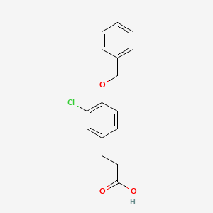 Benzenepropanoic acid, 3-chloro-4-(phenylmethoxy)-