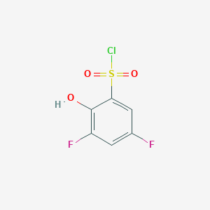 molecular formula C6H3ClF2O3S B1442529 3,5-二氟-2-羟基苯-1-磺酰氯 CAS No. 165661-51-8