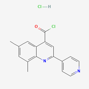 B1442539 6,8-Dimethyl-2-(pyridin-4-yl)quinoline-4-carbonyl chloride hydrochloride CAS No. 1332529-02-8