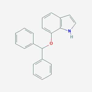 molecular formula C21H17NO B144254 7-(二苯甲氧基)-1H-吲哚 CAS No. 135328-49-3