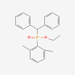 Ethyl (2,6-dimethylphenyl)(diphenylmethyl)phosphinate