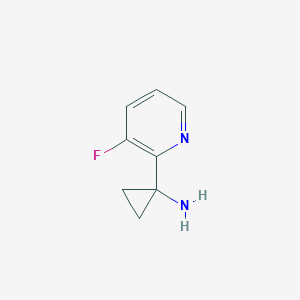 B1442541 1-(3-Fluoropyridin-2-yl)cyclopropanamine CAS No. 1266215-52-4
