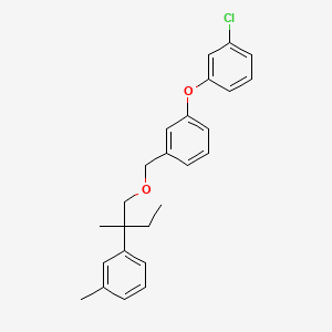 3-(3-Chlorophenoxy)benzyl 2-(3-methylphenyl)-2-methylbutyl ether