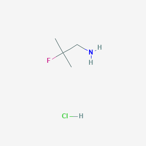 molecular formula C4H11ClFN B1442542 2-氟-2-甲基丙胺盐酸盐 CAS No. 879001-63-5
