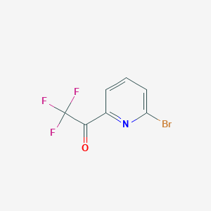 molecular formula C7H3BrF3NO B1442543 1-(6-溴吡啶-2-基)-2,2,2-三氟乙酮 CAS No. 886364-57-4