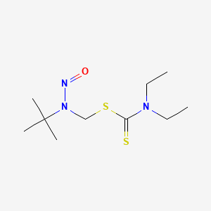 [Tert-butyl(nitroso)amino]methyl diethylcarbamodithioate