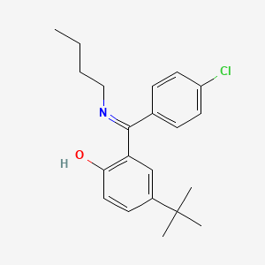 2-((Butylimino)(4-chlorophenyl)methyl)-4-(1,1-dimethylethyl)phenol