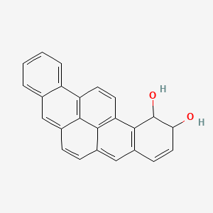 molecular formula C24H16O2 B14425496 Benzo(rst)pentaphene-1,2-diol, 1,2-dihydro- CAS No. 80115-68-0