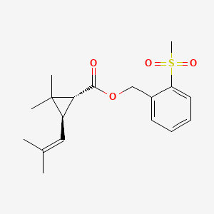 Cyclopropanecarboxylic acid, 2,2-dimethyl-3-(2-methyl-1-propenyl)-, (2-(methylsulfonyl)phenyl)methyl ester, (1R-trans)-