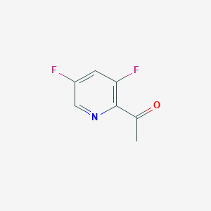 molecular formula C7H5F2NO B1442552 1-(3,5-二氟吡啶-2-基)乙酮 CAS No. 1075756-90-9
