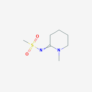 B14425525 N-(1-Methylpiperidin-2-ylidene)methanesulfonamide CAS No. 84484-11-7