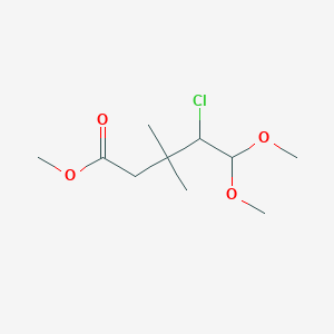 Methyl 4-chloro-5,5-dimethoxy-3,3-dimethylpentanoate