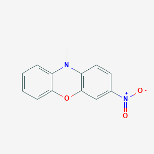 molecular formula C13H10N2O3 B14425539 10-Methyl-3-nitro-10H-phenoxazine CAS No. 80060-95-3