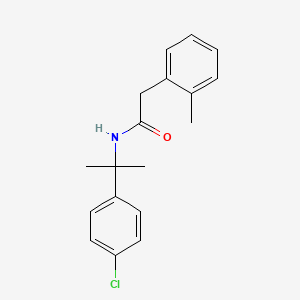 N-[2-(4-Chlorophenyl)propan-2-yl]-2-(2-methylphenyl)acetamide