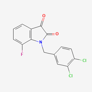 1-[(3,4-Dichlorophenyl)methyl]-7-fluoro-1H-indole-2,3-dione