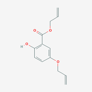 molecular formula C13H14O4 B14425628 Prop-2-en-1-yl 2-hydroxy-5-[(prop-2-en-1-yl)oxy]benzoate CAS No. 84213-07-0