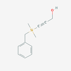 2-Propyn-1-ol, 3-[dimethyl(phenylmethyl)silyl]-